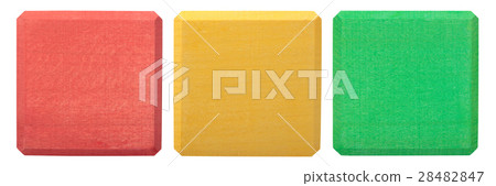 Red yellow green wooden blocks Red yellow green wooden blocks 28482847