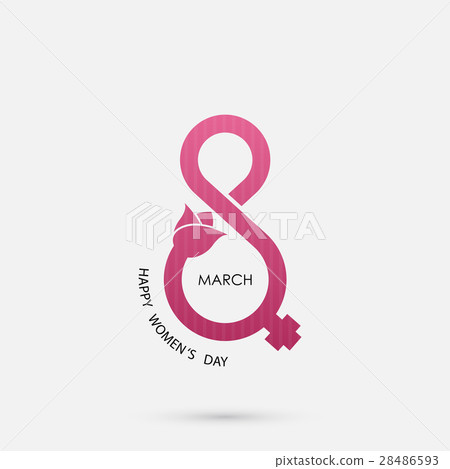 Creative 8 March logo vector design 28486593