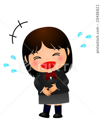 Girls' school giggle - Stock Illustration [28486821] - PIXTA