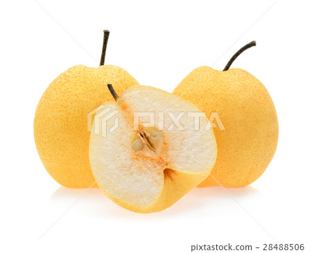 Chinese pear isolated on white background 28488506