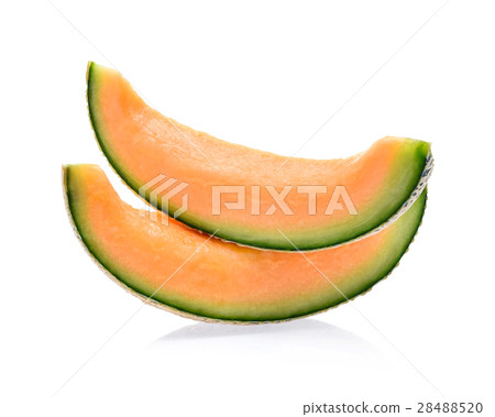 Slices of melon isolated on white background. Slices of melon isolated on white background. 28488520