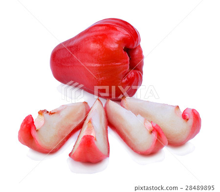 Rose apple isolated on the white background 28489895