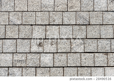 The texture of paving stone masonry 28490516