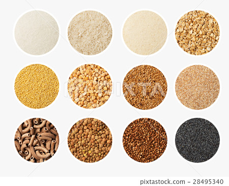 Set of Grain and cereal food selection in Set of Grain and cereal food selection in 28495340