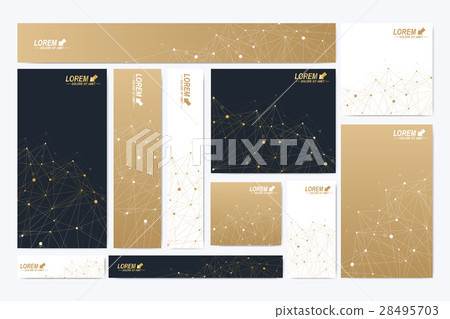 Scientific standard size banners. Geometric 28495703