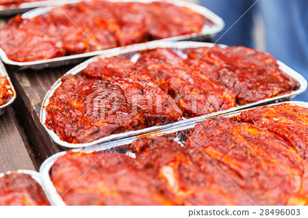 Fresh raw meat for babecue Fresh raw meat for babecue 28496003