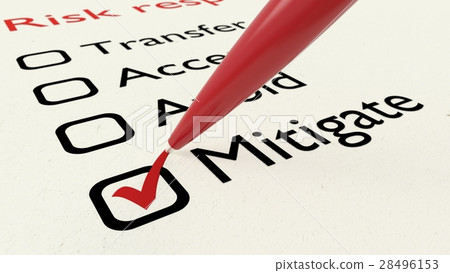 Risk response checklist with mitigate ticked Risk response checklist with mitigate ticked 28496153