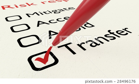 Risk response checklist ballpen ticking transfer Risk response checklist ballpen ticking transfer 28496176