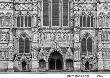 West front view of Salisbury Cathedral. UK West front view of Salisbury Cathedral. UK 28496766
