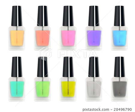 set of a real 3d colorful nail polisher bottle set of a real 3d colorful nail polisher bottle 28496790