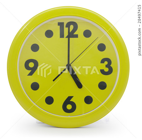 Green wall clock Green wall clock 28497415