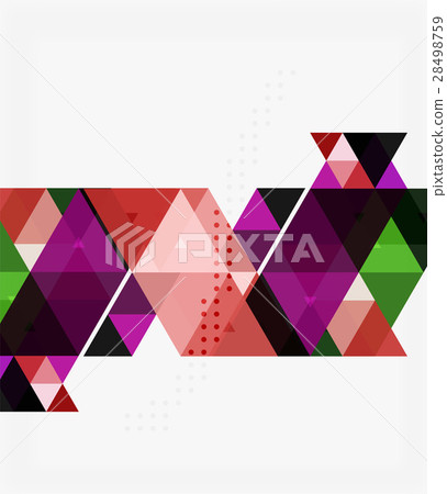 Vector abstract colorful triangle repetition 28498759