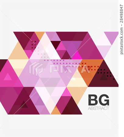 Vector abstract colorful triangle repetition 28498847