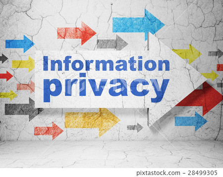 Security concept: arrow with Information Privacy Security concept: arrow with Information Privacy 28499305
