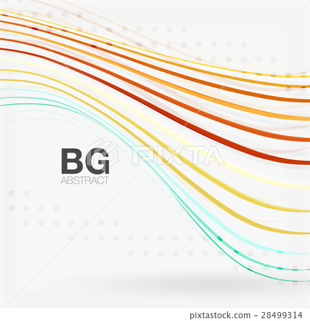 Thin lines wave abstract background 28499314