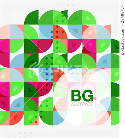Colorful circles modern abstract composition with Colorful circles modern abstract composition with 28499477
