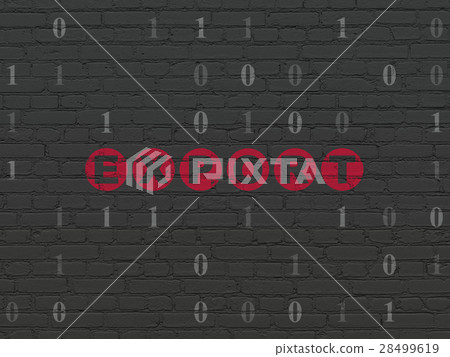 Business concept: Export on wall background Business concept: Export on wall background 28499619