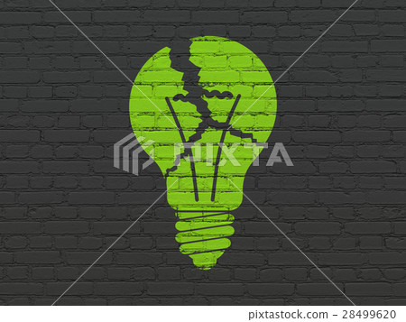Finance concept: Light Bulb on wall background Finance concept: Light Bulb on wall background 28499620
