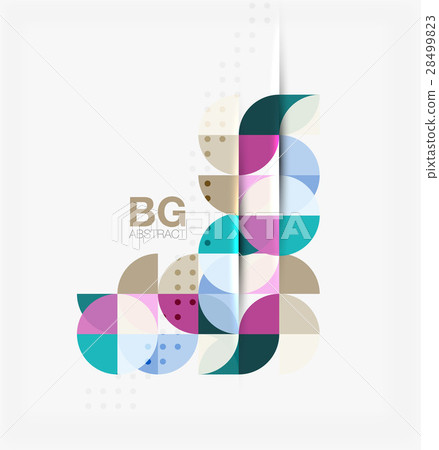 Vector geometric circle abstract background Vector geometric circle abstract background 28499823