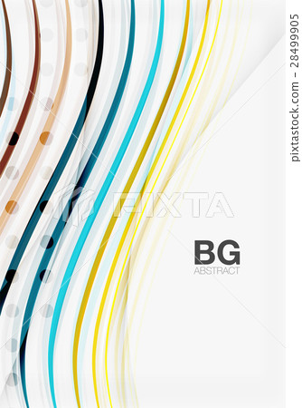 Modern wave lines, elegant wave abstract 28499905