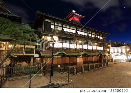 Night view of Dogo Onsen Main building 28500393