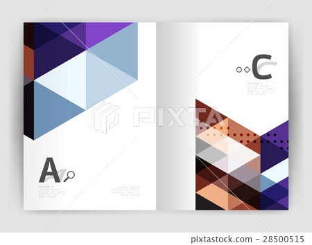 Modern business brochure or leaflet print cover 28500515