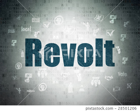 Political concept: Revolt on Digital Data Paper Political concept: Revolt on Digital Data Paper 28501206