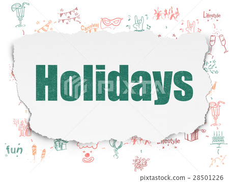 Holiday concept: Holidays on Torn Paper background Holiday concept: Holidays on Torn Paper background 28501226
