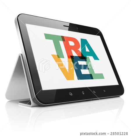 Entertainment, concept: Tablet Computer with Entertainment, concept: Tablet Computer with 28501228