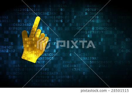 Social network concept: Mouse Cursor on digital Social network concept: Mouse Cursor on digital 28501515