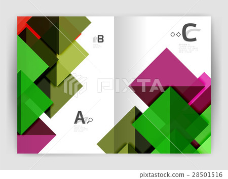 Abstract background with color triangles, annual Abstract background with color triangles, annual 28501516