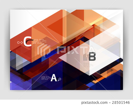 Abstract background with color triangles, annual Abstract background with color triangles, annual 28501546