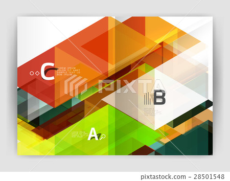 Abstract background with color triangles, annual Abstract background with color triangles, annual 28501548