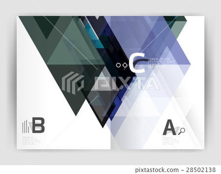 Print template modern elegant background triangle 28502138