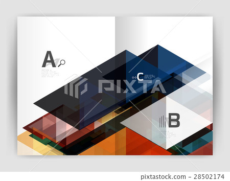 Print template modern elegant background triangle 28502174