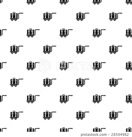 Suitcase on a cart pattern, simple style 28504982