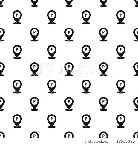 Parking, map pin pattern, simple style Parking, map pin pattern, simple style 28505089
