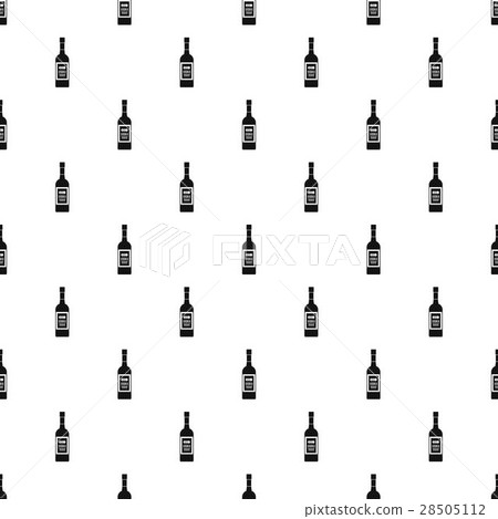 Bottle of vodka pattern, simple style 28505112