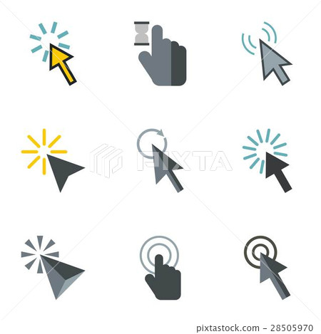 Cursor icons set, flat style Cursor icons set, flat style 28505970