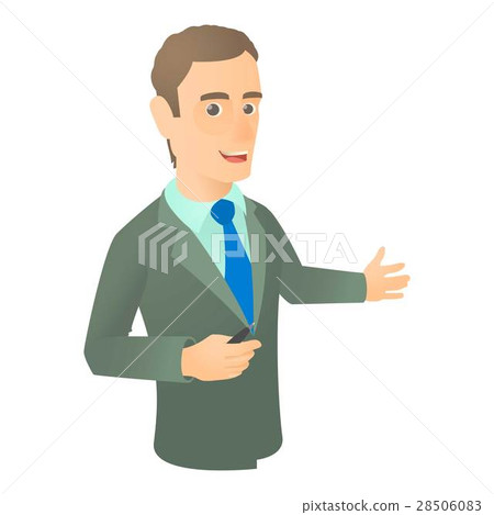 Presenter icon, cartoon style 28506083