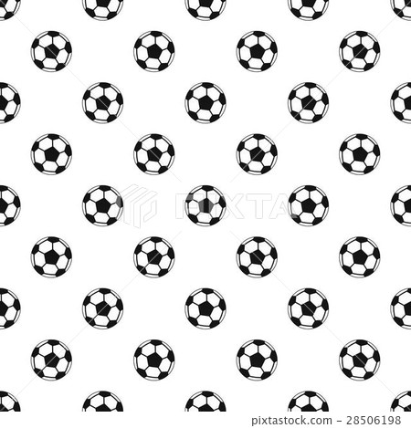 Soccer ball pattern, simple style 28506198