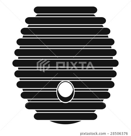 Beehive icon, simple style 28506376