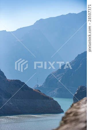 River channel between rocky hills River channel between rocky hills 28507371