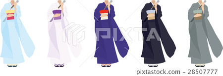Kimono female 03_ color difference set 28507777