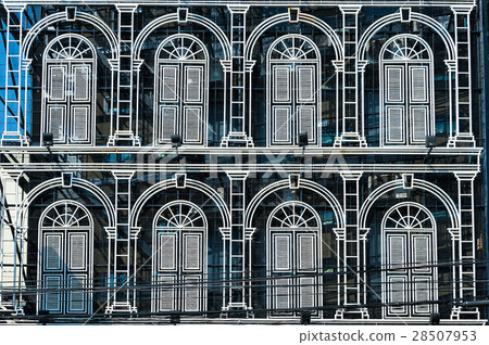 Detail of WROUGHT IRON GATE in vintage design Detail of WROUGHT IRON GATE in vintage design 28507953