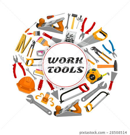 Repair construction work tools vector poster 28508514