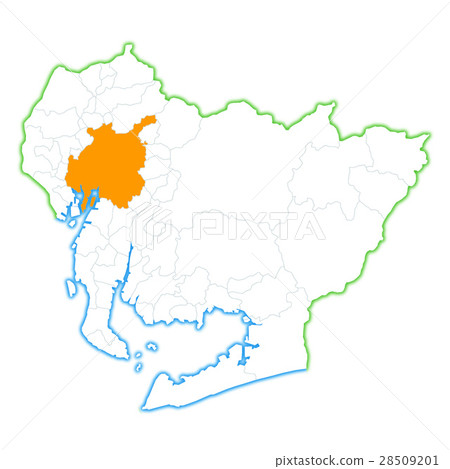 Nagoya City and Aichi Prefecture Map 28509201
