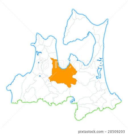 青森市和青森縣地圖 青森市和青森縣地圖 28509203