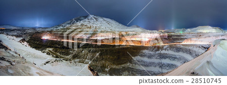 Gold mining in the winter 28510745