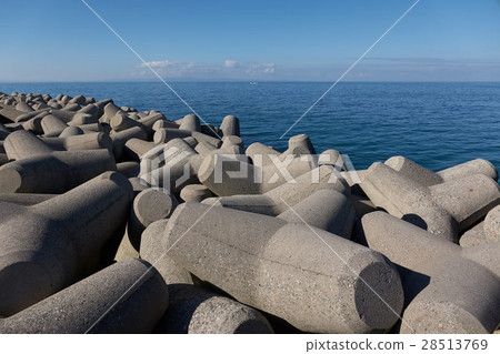 Wave block of Toyama Bay, Uozu, Toyama Prefecture 28513769